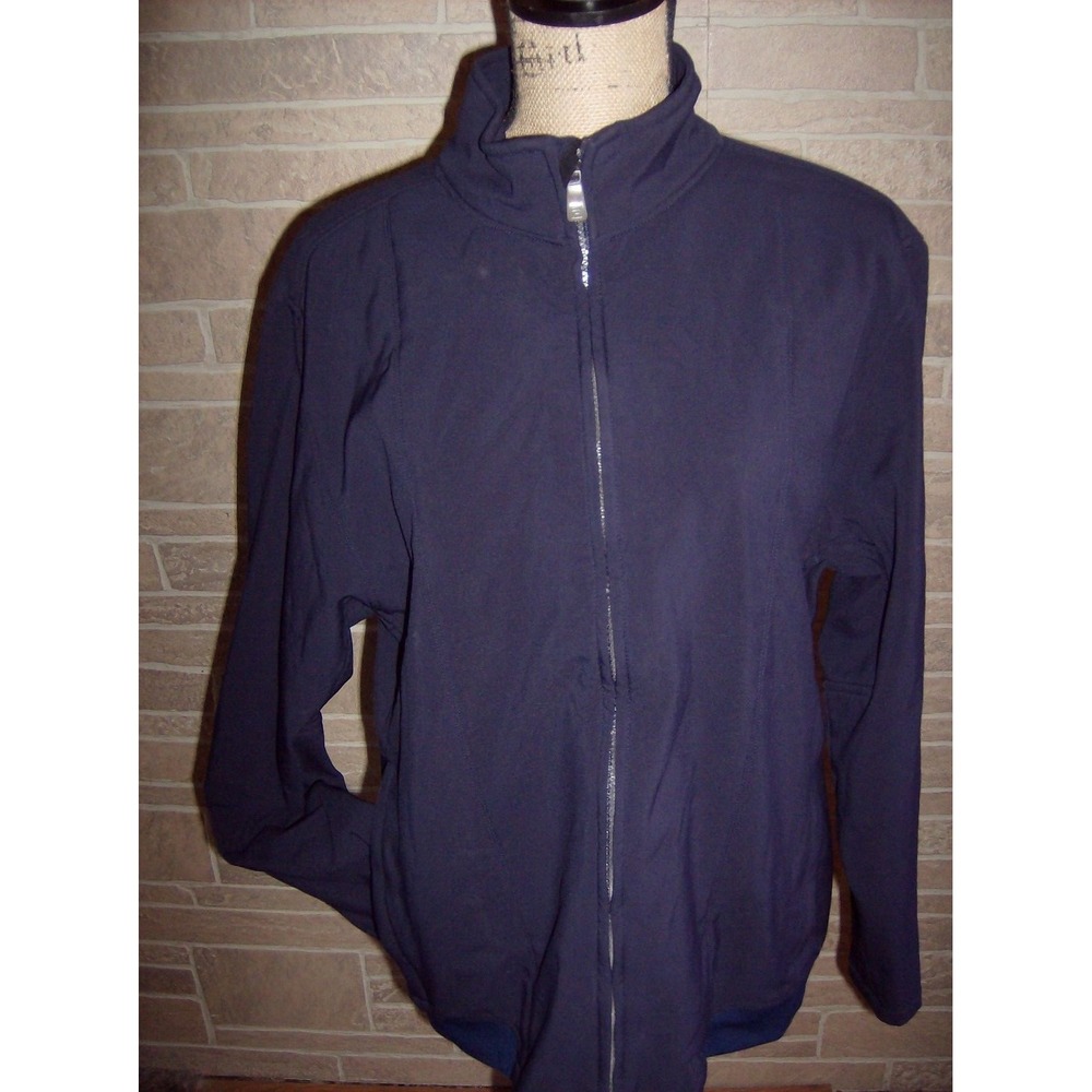 Mens Fila Unlined  Jacket  Navy with 2 way Zipper Size Medium
